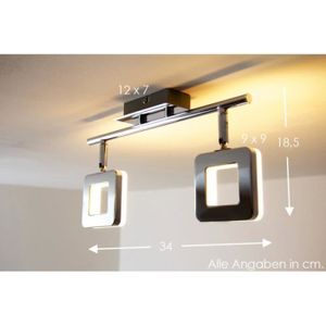 LED Lustre moderne Achat / Vente 2 spots sur rail Lustre LED