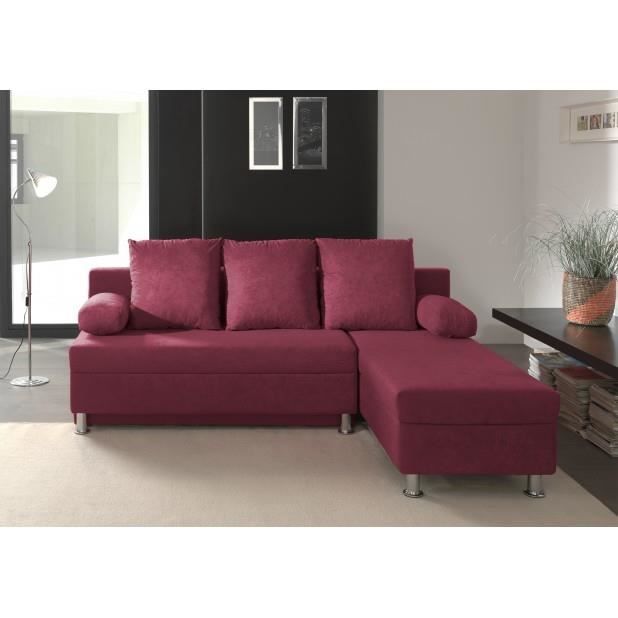 Canapé Angle Convertible Rapido Canapé cuir Luxesofa