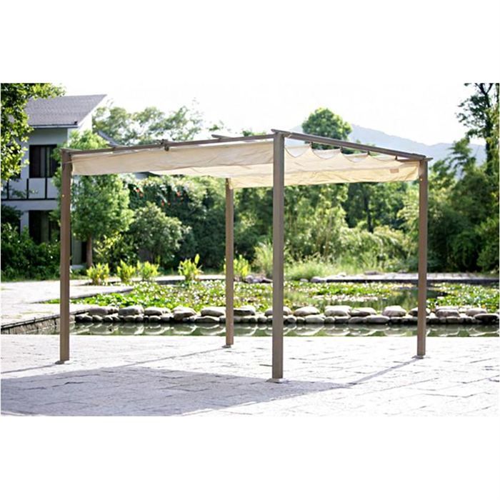 Pergola carr&eacute; store toit coullissant Achat / Vente pergola Pergola