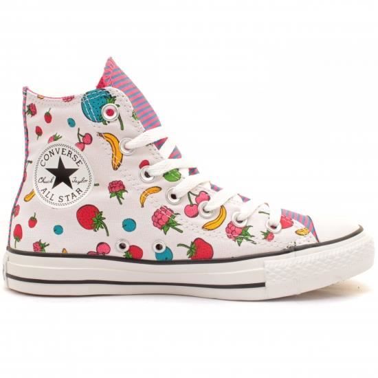 Converse Hi Color Fruits Limited Wn Blanc Achat / Vente basket Cdiscount