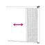 MOUSTIQUAIRE OUVERTURE Moustiquaire enroulable ALU H230 x L140  blanc