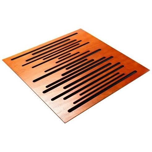 Panneau acoustique absorbant bomb&eacute; fr&eacute;quences trait&eacute;es : m&eacute;dium et