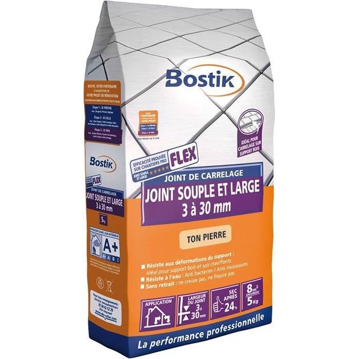 Joint flex souple et large ton pierre sac 5kg