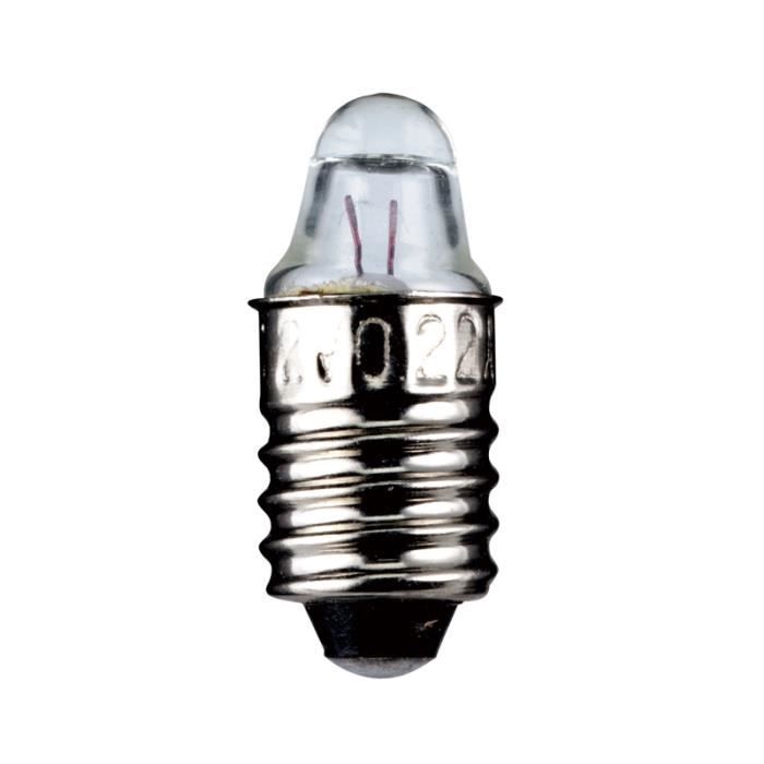 Ampoule socket E10; 2,2 volts; 0,50 watts Achat / Vente ampoule led