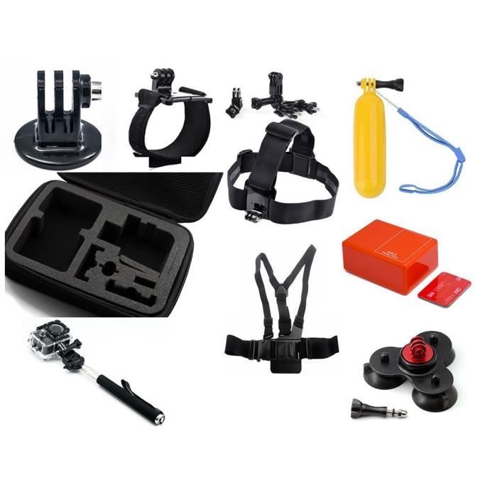 kit accessoires 10 Eléments pour GoPro Hero 4 3+ 3 2 caméra paquet