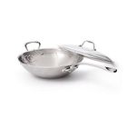 TAJINE - WOK - COUSCOUSSIER  Wok avec queue Mauviel inox 32cm - M'Cook