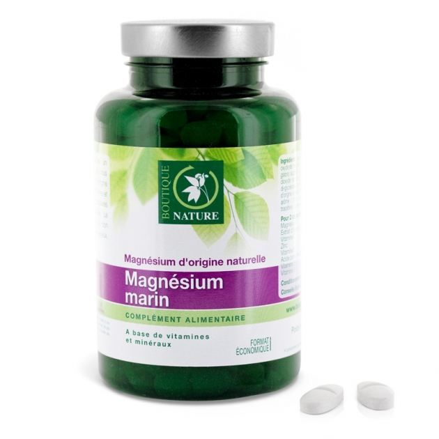 Marin Format ECO 180 comprimés Boutique Nature Magnésium marin