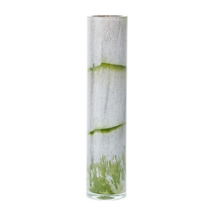 Vase en pâte de verre Cylindrique HIGHLAND petit modèle hauteur 25