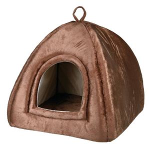 TRIXIE Abri douillet Moon 45 × 40 × 45 cm brun foncé pour chats et petits chiens