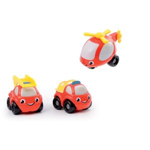 3 Mini bolides Pompiers Smoby : King Jouet, Les autres véhicules Smoby