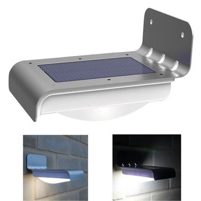 Elisona® LED Lampe Solaire étanche extérieur avec détecteur de