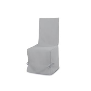 Housse de chaise en coton gris clair Margaux Maisons du Monde