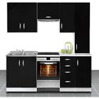  Cuisine équipée de 2m20 OXANE Noir