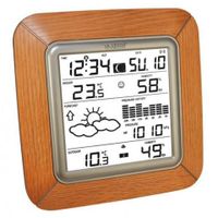 STATION METEO - BAROMETRE Station météo WS9057 argent - bois clair