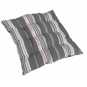 JARDIN PRIVE Galette de chaise futon COUTIL - 40x40x5cm