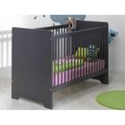 LIT NON PLIANT BEBE SOFAMO Lit à barreaux 60x120 cm Oslo Anthracite