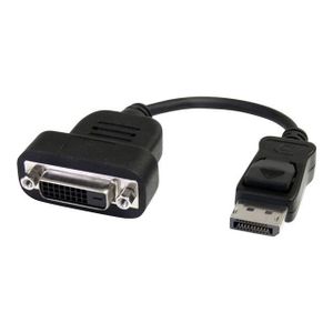 STARTECH Adaptateur vidéo actif DisplayPort vers DVI - Convertisseur DP vers DVI-D - M/F - 1920x1200 - Noir