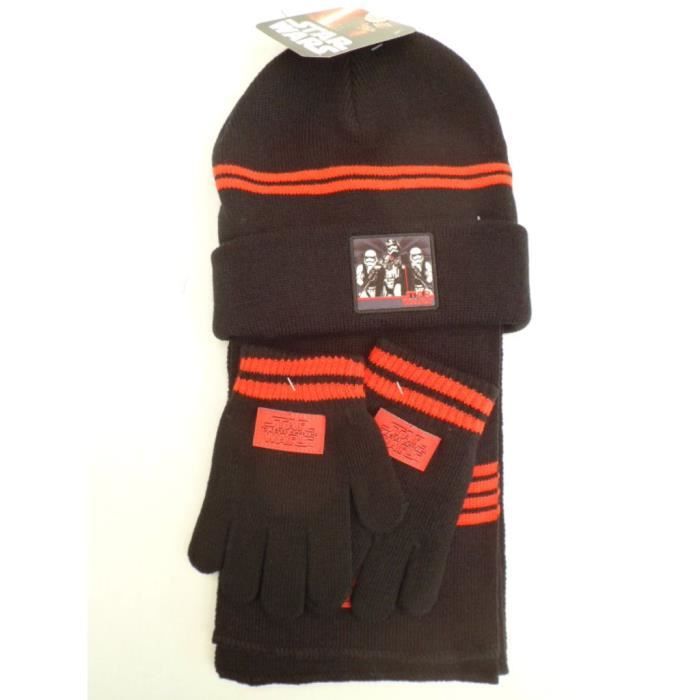ENSEMBLE BONNET ECHARPE ET GANTS ENFANT DISNEY STAR WARS