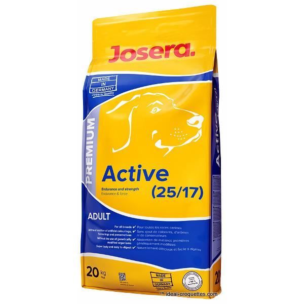 Croquettes josera Active, Aliment complet pour chien senior adulte, 20