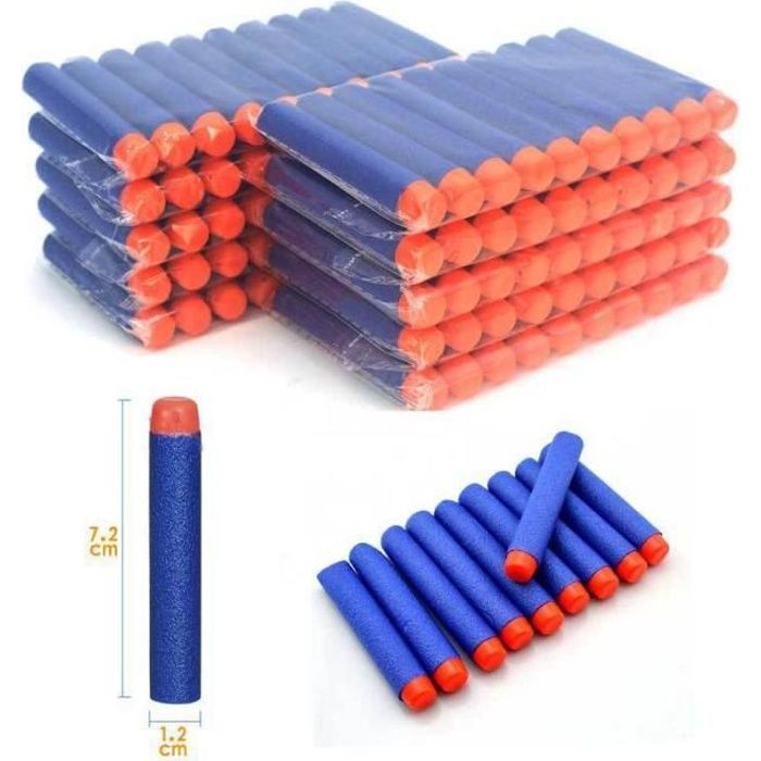 100pcs Recharges/Balle/fléchettes pour Nerf NStrike Elite Series