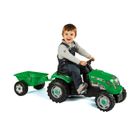 VEHICULE ENFANT Smoby Tracteur Grand Modèle Vert + Remorque
