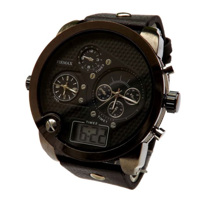 montre homme gros cadran design affichage montre homme gros cadran design affichage