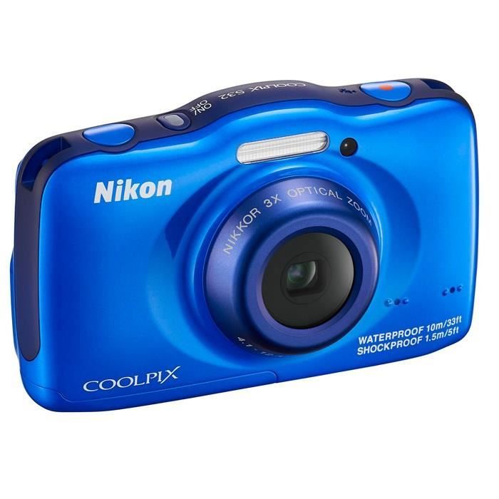 NIKON Coolpix S32 Compact étanche Bleu Achat / Vente appareil photo