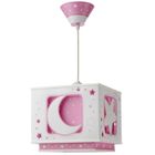  SUSPENSION CARREE LUNE - ETOILES ROSE