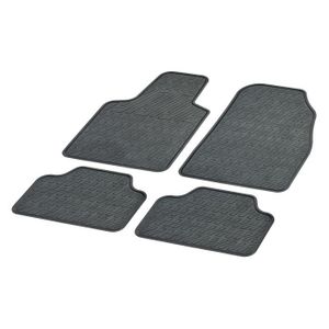 Jeu de 4 Tapis PVC Semi-universel Taille 1 Noir