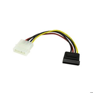 STARTECH Câble d'alimentation Molex vers SATA de 15 cm - Câble adaptateur LP4 vers SATA - M/F