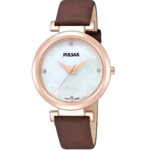 Montre Pulsar Femme Vintage En Plaqué Or - Cadran Blanc, Mouvement à Quartz, Occasion
