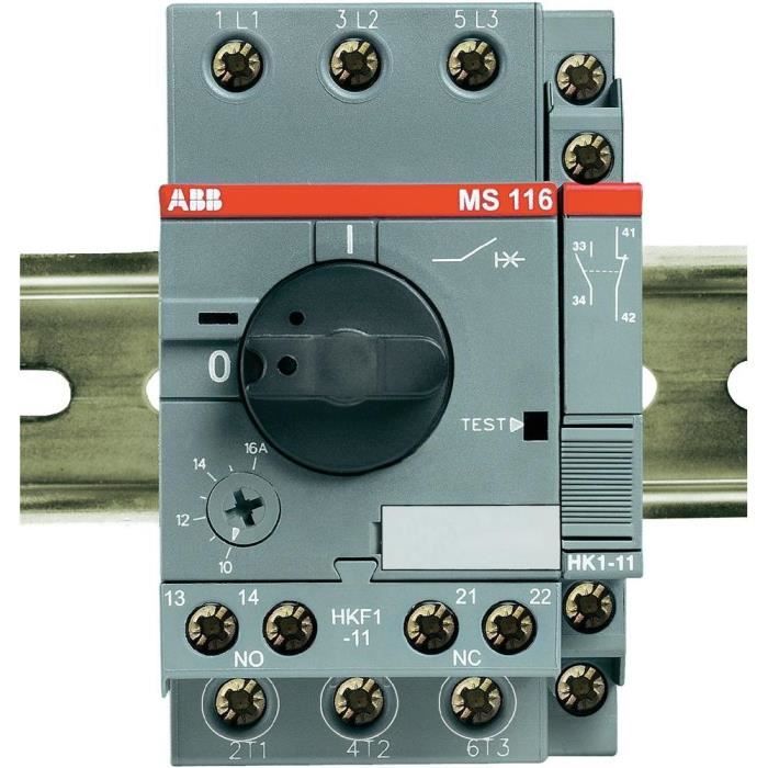 Disjoncteur moteur 6.3 à 10 A MS116 10 ABB 1SAM? Achat / Vente