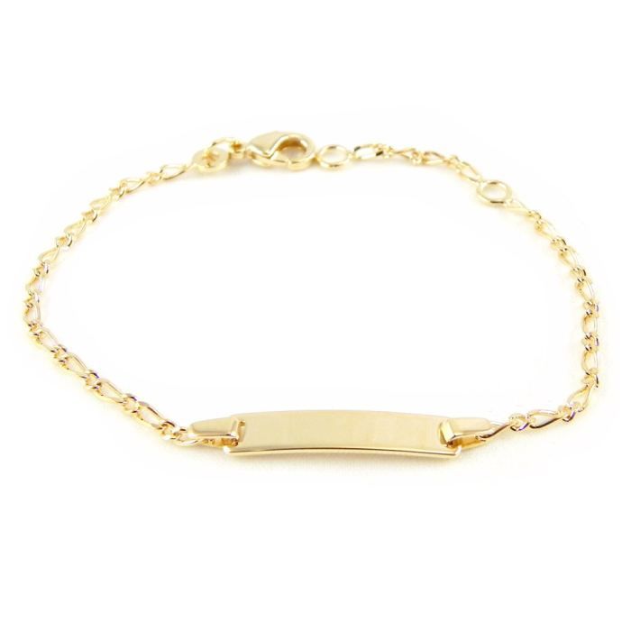 Gourmette Plaqu&eacute; Or "Bambino" Achat / Vente bracelet gourmette