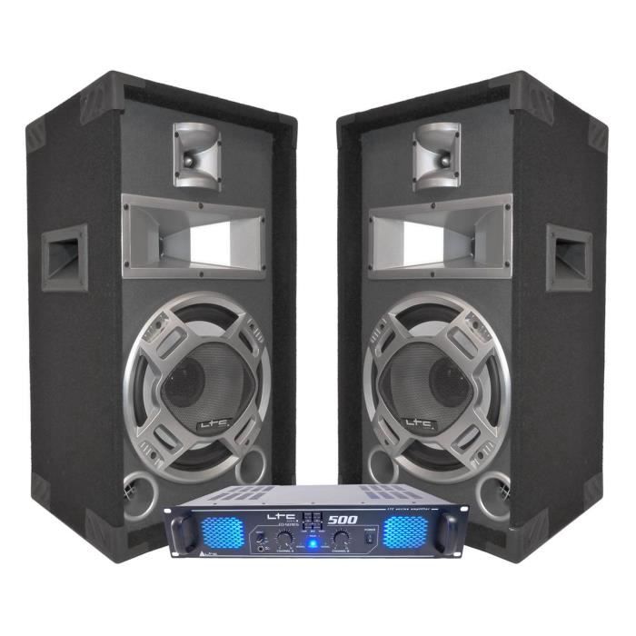 Pack DJ 500 W + 2 enceintes 400 W LTC DJ10-BG - pack sono, avis et prix ...