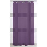 RIDEAU - DOUBLE RIDEAUX - VOILAGE - PANNEAU JAPONAIS Voilage 135/240 deep purple