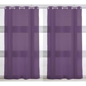 Paire de Voilages 135x240cm DEEP PURPLE