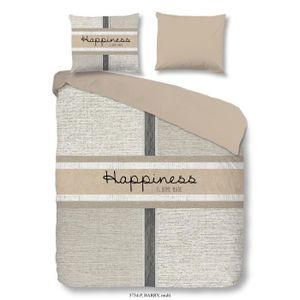 GOOD MORNING Parure de couette Coton Barry - 1 housse de couette 140x200cm + 1 taie d'oreiller 60x70cm - Multicouleurs