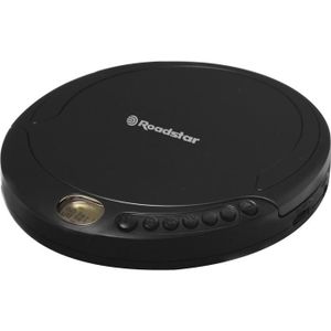 ROADSTAR PCD 498 Baladeur CD MP3 - Affichage LCD Anti Shock 120s - Casque De Haute Qualité Avec Adaptateur Secteur