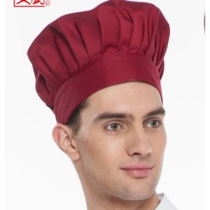 Toque De Chef Réglable En Coton Respirant - Noir - 30x23 Cm - Pour Cuisiner En Style Et Confort