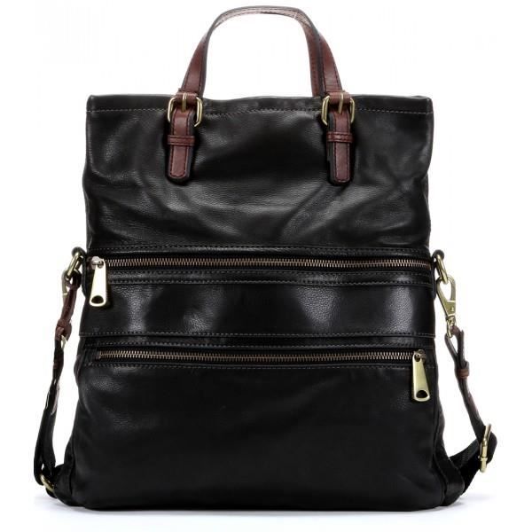Sac ?� main/ Besace Fossil Explorer Noir Noir - Achat / Vente besace - sac reporter 4051432592331 
