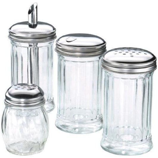 2 Saupoudreuses En Inox Pour Sucre Glace, Cacao Et Farine - Avec Couvercle Anti-humidité