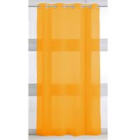 RIDEAU - DOUBLE RIDEAUX - VOILAGE - PANNEAU JAPONAIS Voilage 135/240 vendange d'orange