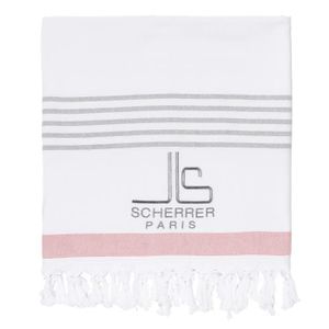 Fouta Blanc corail
