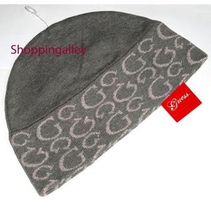 BONNET , CAGOULE Bonnet Guess Femme Motif Guess G Jacquard Gris
