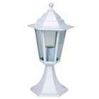 BALISE - BORNE SOLAIRE  Borne 6 FACES Blanche E27 60W