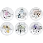 ASSIETTE - SERVICE  Coffret 6 assiettes en porcelaine blanche les p…