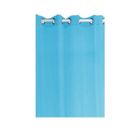RIDEAU - DOUBLE RIDEAUX - VOILAGE - PANNEAU JAPONAIS Voilage 135/240 portofino blue