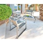 SALON DE JARDIN - ENSEMBLE TABLE CHAISE FAUTEUIL SALON "KATOOMBA "