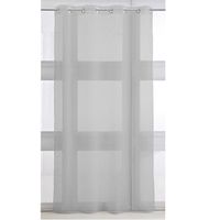 RIDEAU - DOUBLE RIDEAUX - VOILAGE - PANNEAU JAPONAIS Voilage 135/240 zinc
