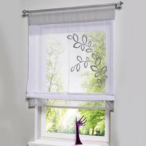 1pcs rideau de fenetre 100x140cm voilage coton rid